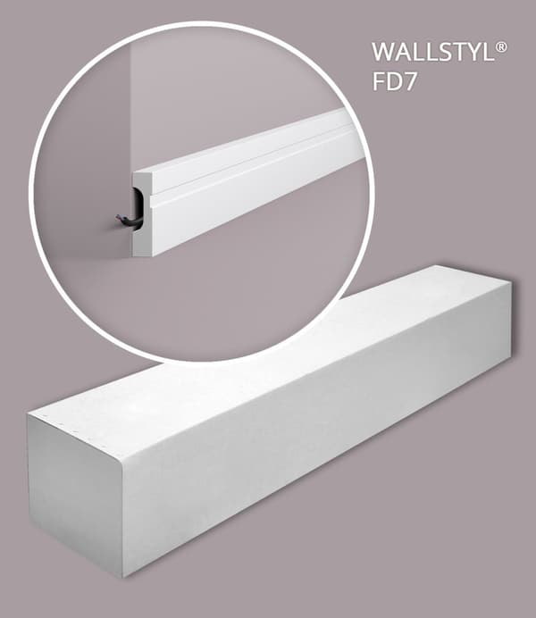 Fodlister NMC WALLSTYL FD7-box 1 kasse med 21 lister 42 m