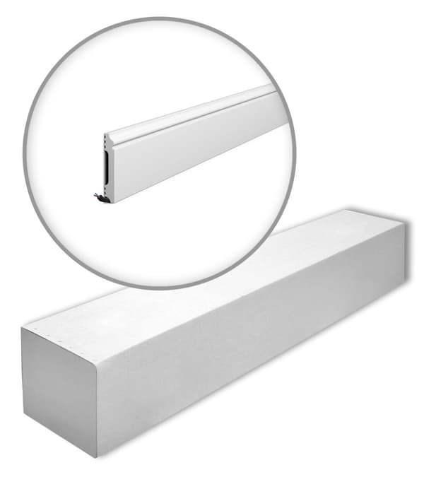 Golvlist NMC WALLSTYL FL1-box 1 låda innehåller 21 lister 42 m