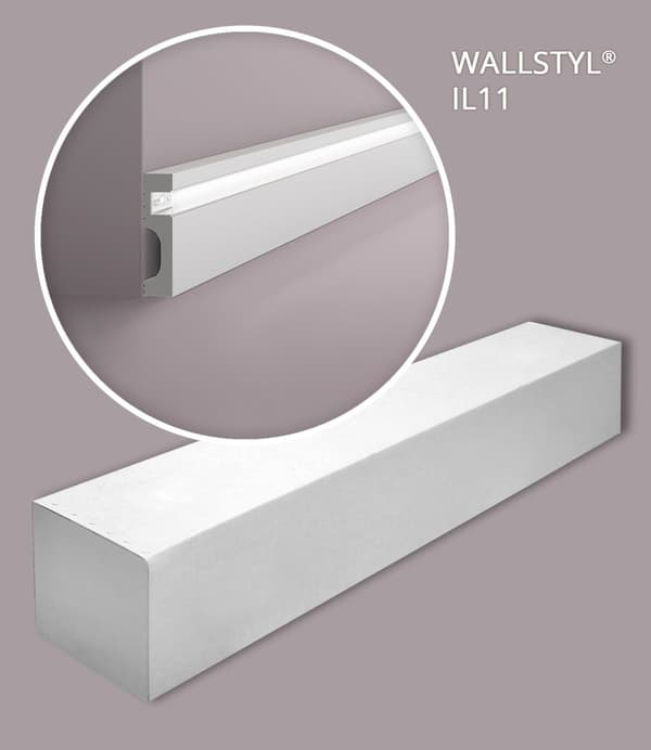 Fodlister NMC WALLSTYL IL11-box 1 kasse med 13 lister 26 m