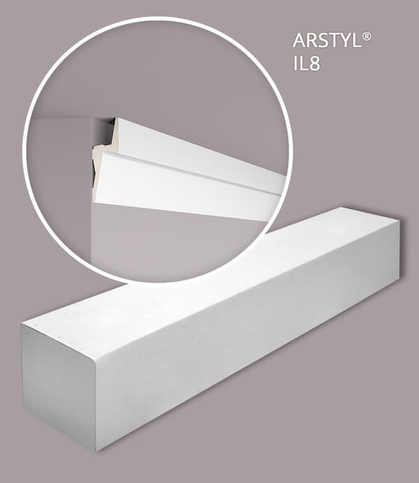 Stuklister NMC ARSTYL IL8-box 1 kasse med 7 lister 14 m