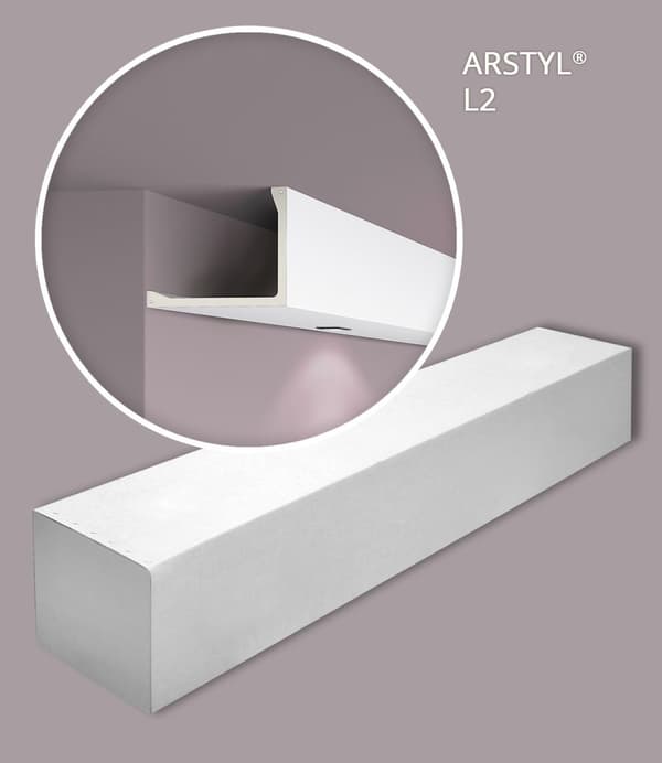 Täcklist NMC ARSTYL L2-box 1 låda innehåller 3 lister 6 m