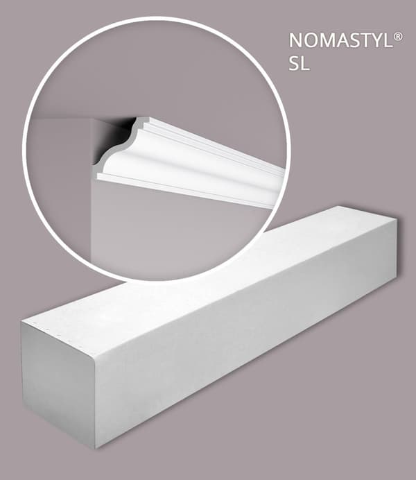 Taklist NMC NOMASTYL SL-box 1 låda innehåller 38 lister 76 m