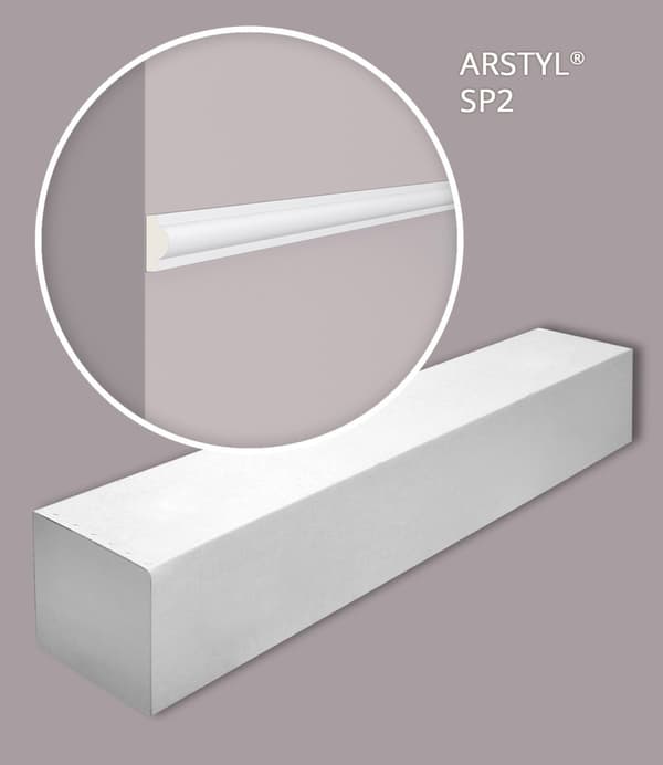 Vägglist NMC ARSTYL SP2-box 1 låda innehåller 50 lister 100 m