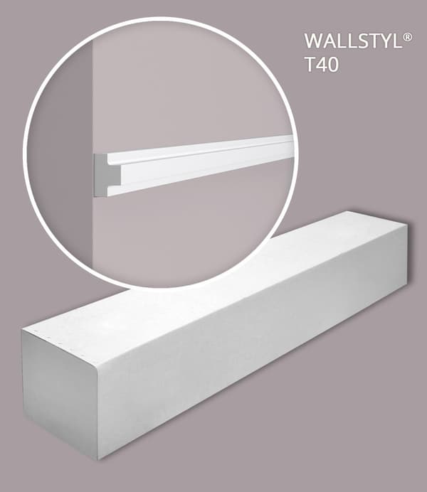 Vægliste NMC WALLSTYL T40-box 1 kasse med 50 lister 100 m