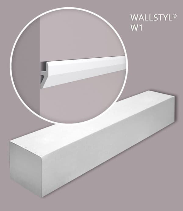 Vägglist NMC WALLSTYL W1-box 1 låda innehåller 30 lister 60 m
