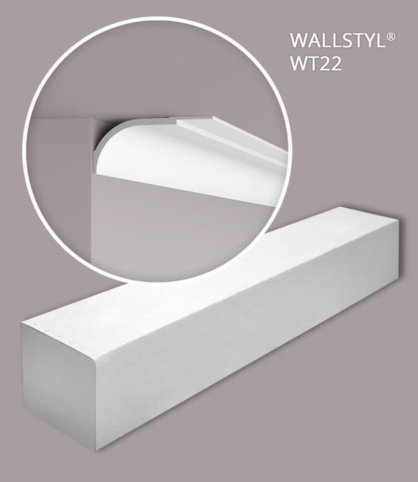 Taklist NMC WALLSTYL WT22-box 1 låda innehåller 5 lister 10 m