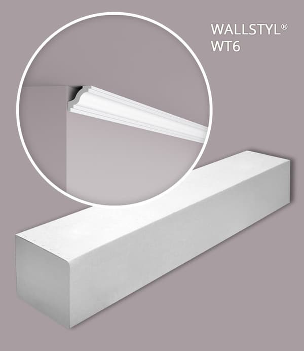 Taklist NMC WALLSTYL WT6-box 1 låda innehåller 37 lister 74 m