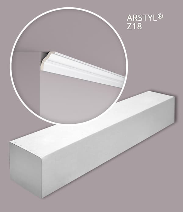 Taklist NMC ARSTYL Z18-box 1 låda innehåller 28 lister 56 m