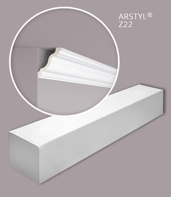 Stuklister NMC ARSTYL Z22-box 1 kasse med 19 lister 38 m