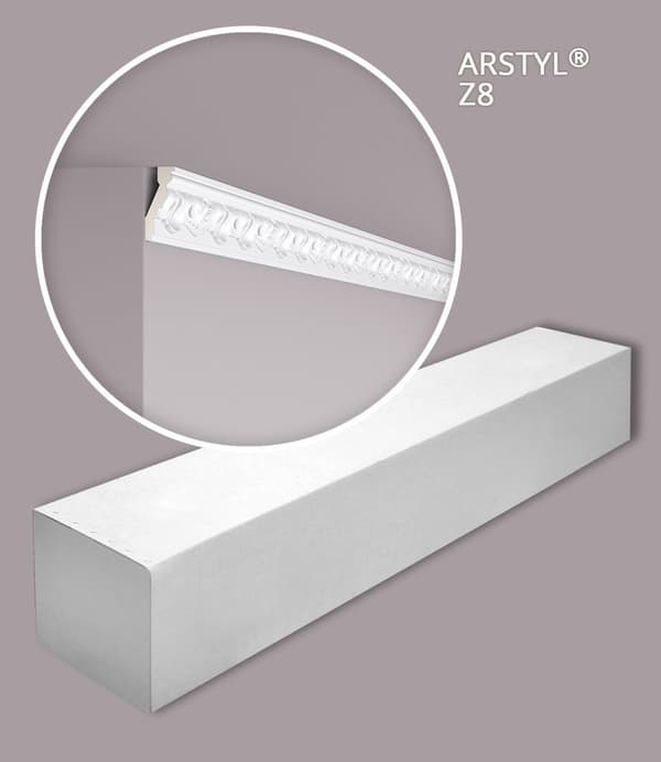 Taklist NMC ARSTYL Z8-box 1 låda innehåller 26 lister 52 m
