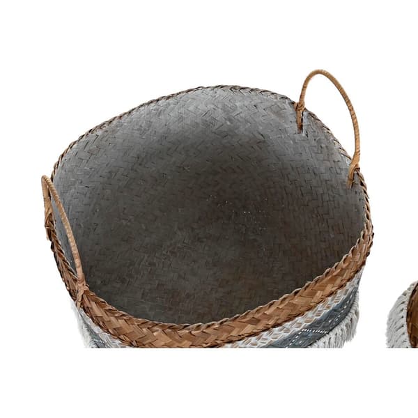 Kurvesæt DKD Home Decor 49 x 49 x 57 cm Bambus Boho