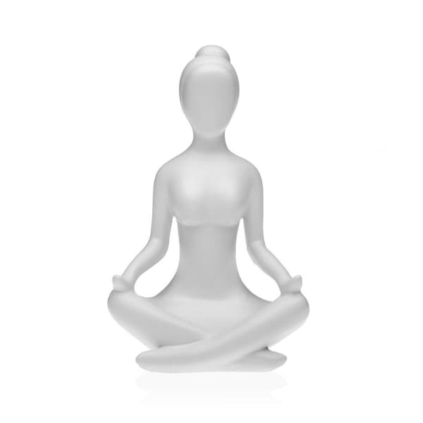 Prydnadsfigur Versa Vit Yoga 12 x 20 x 10 cm Harts