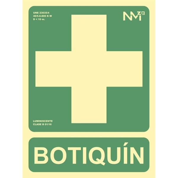 Klæbende tegn Archivo 2000 Førstehjælp sæt PVC 22,4 x 30 cm