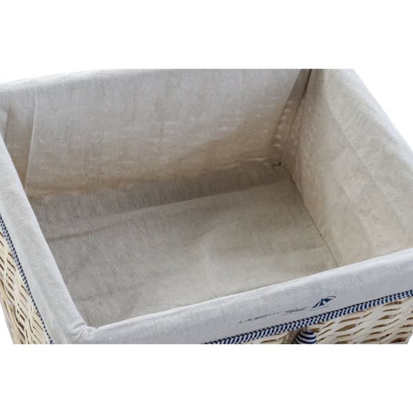 Korg - set DKD Home Decor 48 x 38 x 13 cm Polyester Spiraler (5 antal)