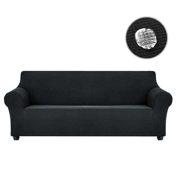 Elastisk sofatrekk 180-240cm - Sort
