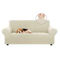 Miniatyrbilde 1 av 3: Elastisk sofatrekk 180-240cm - Off-White