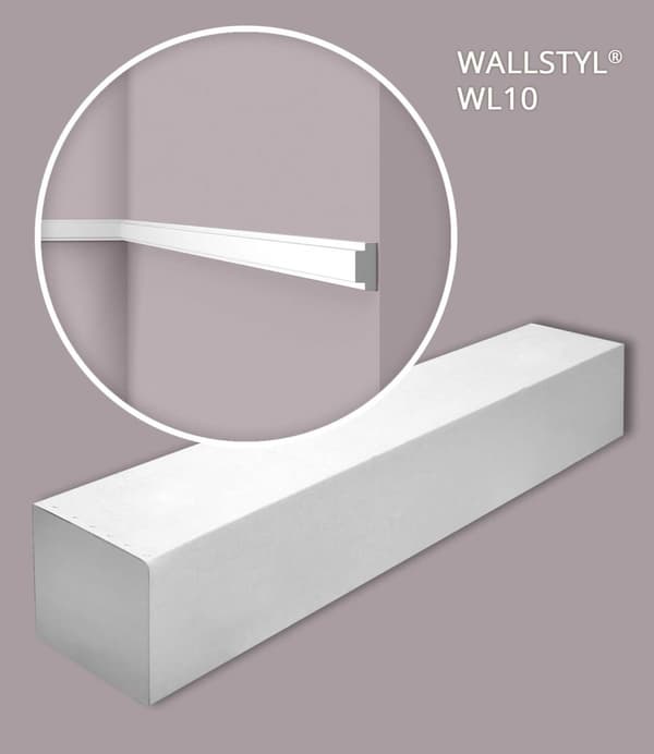 Vägglister NMC WALLSTYL WL10-box 1 låda innehåller 30 lister 60 m