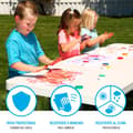 Miniatyrbillede 4 af 8: Lifetime Klapbord Ajustable 183x76x91 Cm Hvid