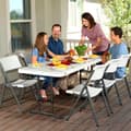 Miniatyrbillede 5 af 8: Lifetime Klapbord Ajustable 183x76x91 Cm Hvid