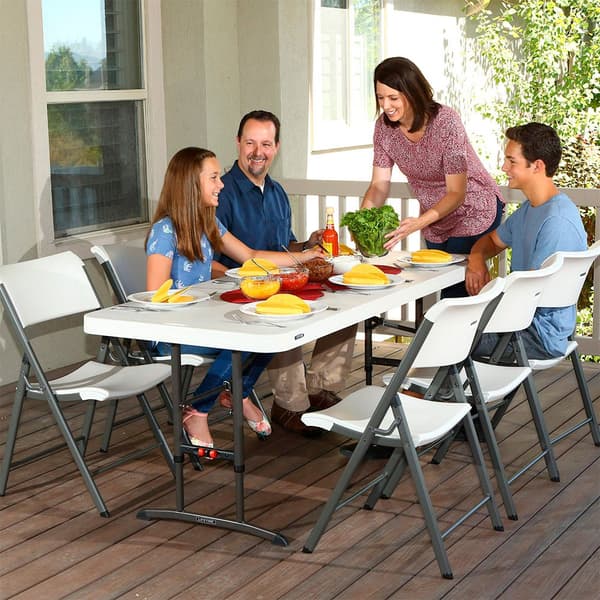 Lifetime Klapbord Ajustable 183x76x91 Cm Hvid