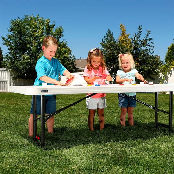 Lifetime Klapbord Ajustable 183x76x91 Cm Hvid