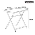 Miniatyrbillede 8 af 8: Lifetime Personligt Klapbord 75x52x66 Cm Sort