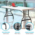 Miniatyrbillede 3 af 8: Lifetime Klapbord 182x76x74.5 Cm Hvid