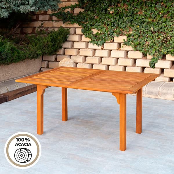 Aktive Udvidelsesbord Acacia 150x100x74 Cm