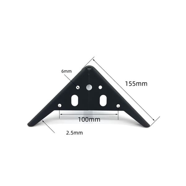 Soffben i metall 19cm - Silver