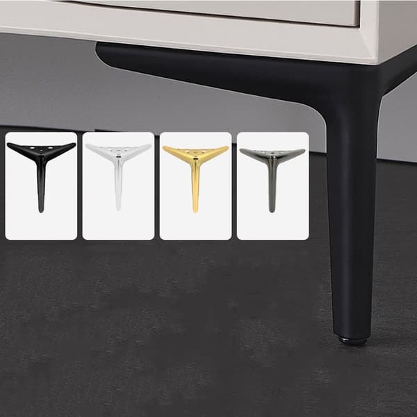 Sofaben i metall 19cm - Sølv