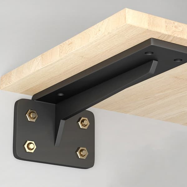 Stærkt vægbeslag 30cm - Sort