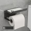 Pikkukuva 1 / 3: WC-paperiteline, jossa on matkapuhelin hylly - Musta