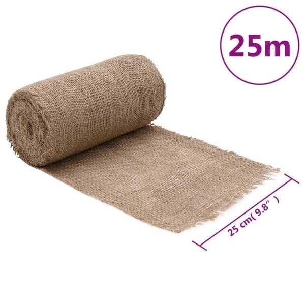 vidaXL Juterulle 0,25x25 m 100% jute 200 gsm
