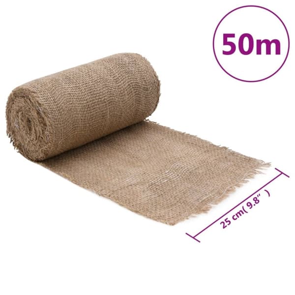 vidaXL Juterull 0,25x50 m 100% jute 200 gsm