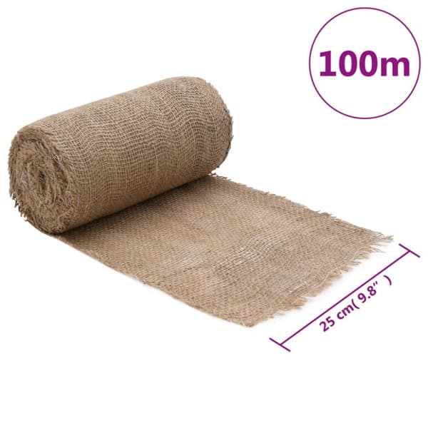 vidaXL Juterull 0,25x100 m 100% jute 200 gsm