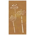 Pikkukuva 4 / 8: Puutarhaseinäkoriste 105x55 cm corten teräs kukkakuvio