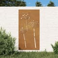 Pikkukuva 1 / 8: Puutarhaseinäkoriste 105x55 cm corten teräs kukkakuvio