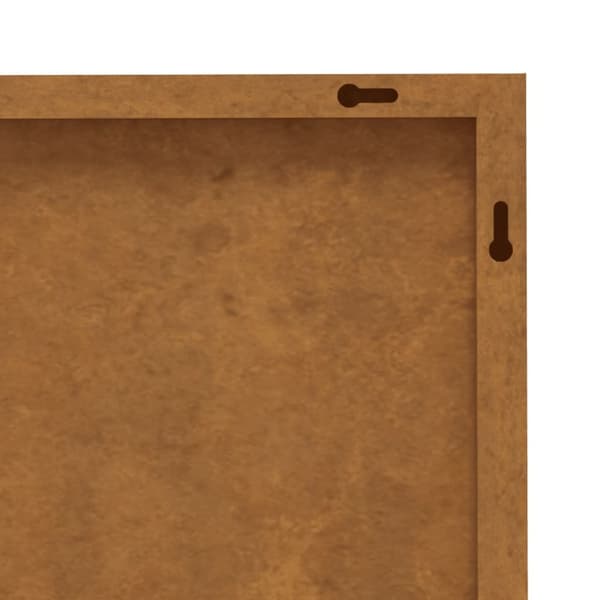 Puutarhaseinäkoristeet 3 kpl 105x55 cm corten teräs puukuvio