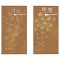 Pikkukuva 5 / 8: Puutarhaseinäkoristeet 2 kpl 105x55 cm corten teräs kukkakuvio