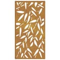 Pikkukuva 5 / 8: Puutarhaseinäkoriste 105x55 cm corten teräs bambunlehtikuvio