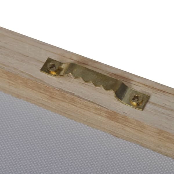 Uppsättning väggbonader på duk: sandstrand med hängmatta 100 x 50 cm