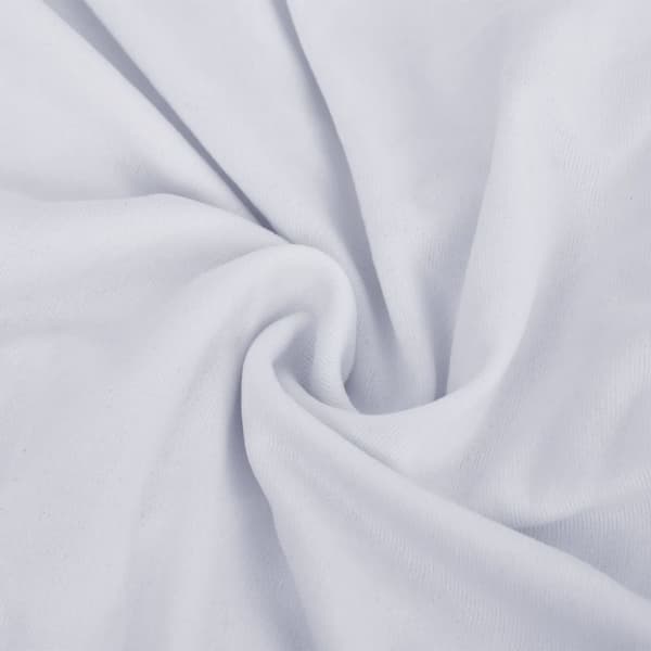 elastisk 2-personers sofabetræk polyesterjersey hvid