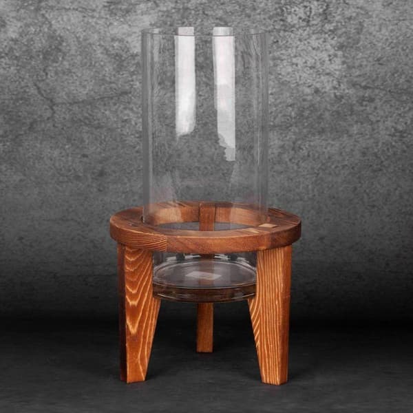 DEKORATIV GLASVAS GRACE2 (06) FI 19 X 18 CM VIT
