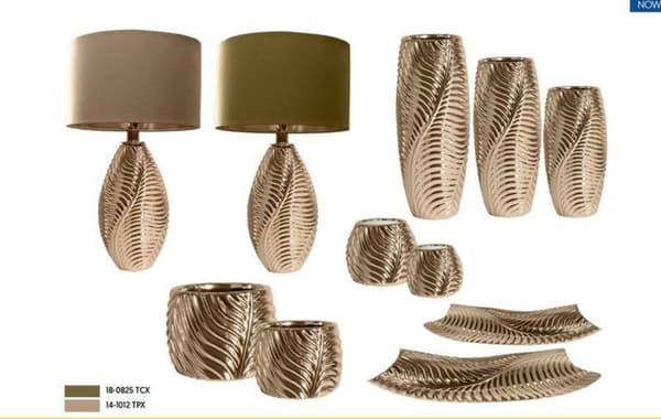 DEKORATIV PLADE SENA 45 X 25 X 8 CM GULD