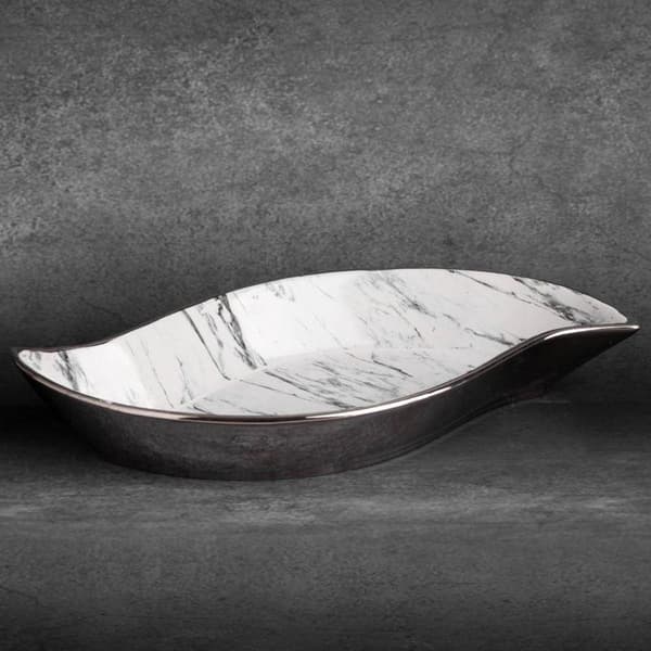 DEKORATIV PLADE SANA (02) 36 X 19 X 6 CM HVID