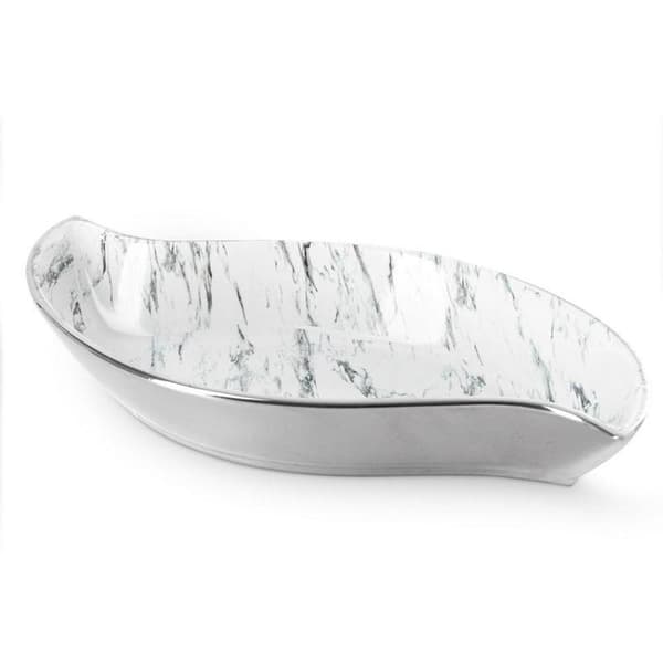 DEKORATIV PLADE SANA (02) 36 X 19 X 6 CM HVID
