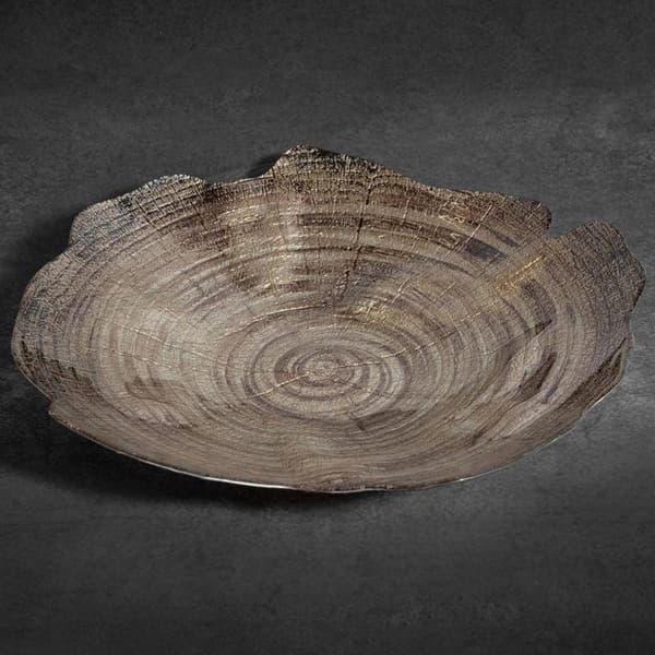DEKORATIV GLASSKÅL PARI (04) 43 X 41 X 8 CM BRUN