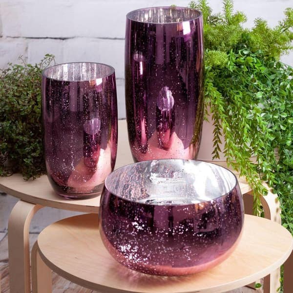 DEKORATIV GLASVASE MOLLY FI 16 X 38 CM PINK