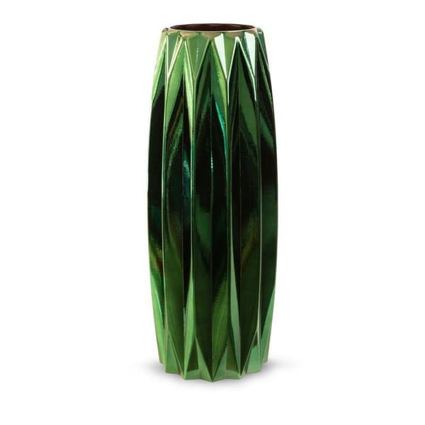 DEKORATIV GLASVAS NEGRO (01) FI 17 X 45 CM GRÖN