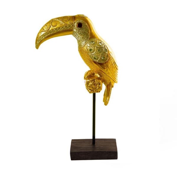 DEKORATIV FIGUR FEMI (16) 23 X 12 X 40 CM GULD